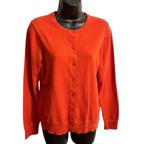 Ann Taylor Factory Sweaters - Ann Taylor Factory Burnt Orange Cardigan Sweater